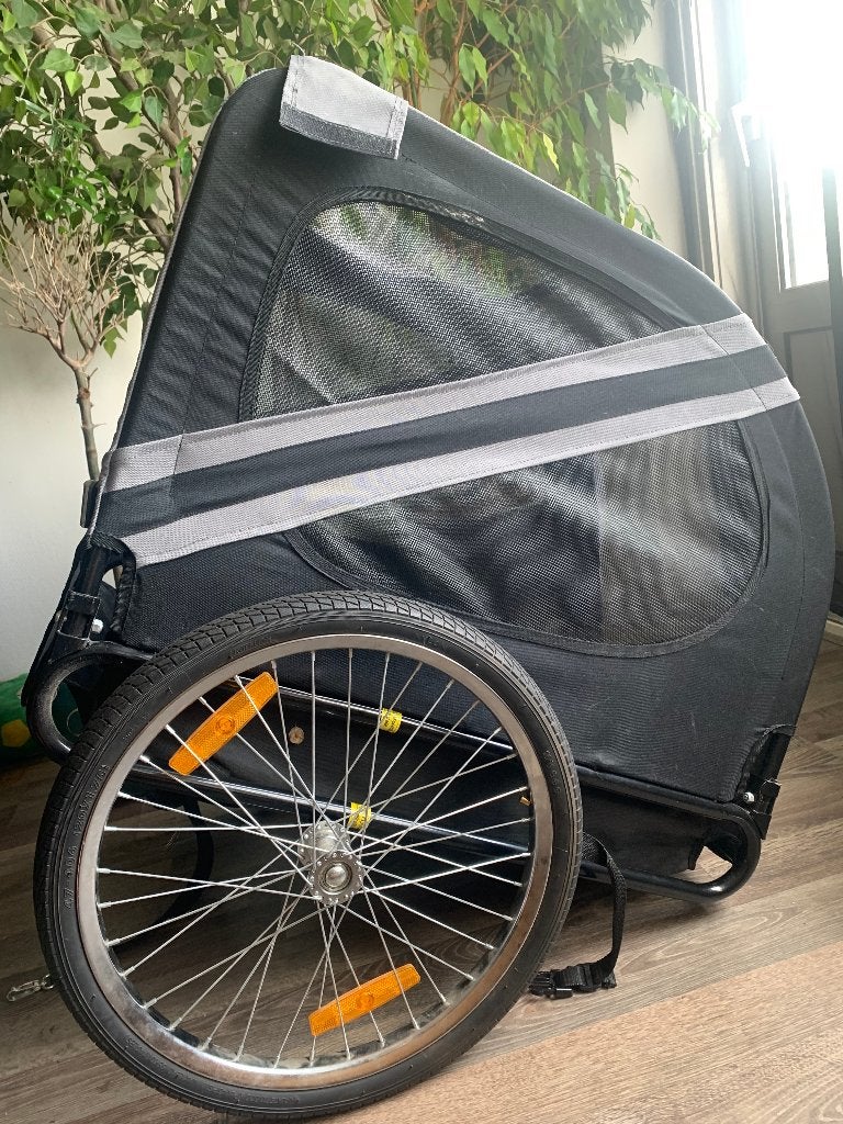 Hondenfietskar / Dog Bike Trailer, Dieren en Toebehoren, Flamingo, Ophalen of Verzenden, Zo goed als nieuw, Hondenfietskar