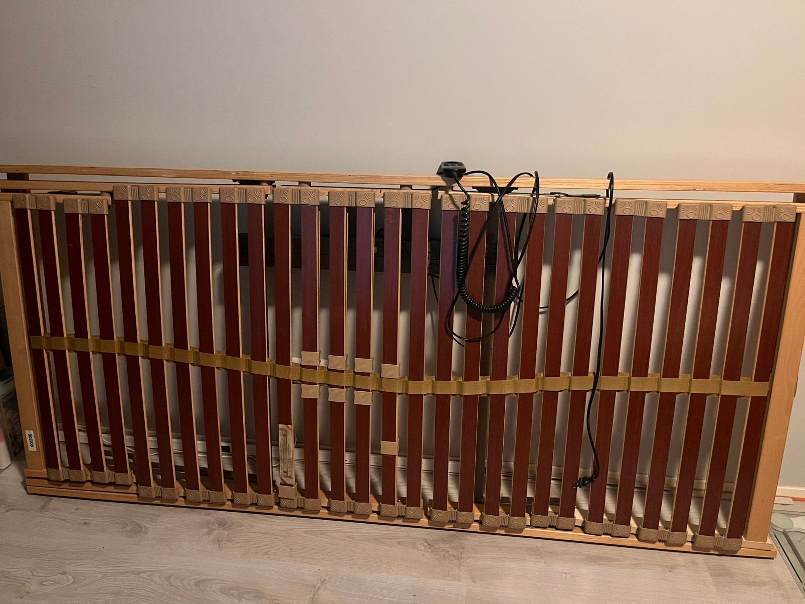 Elektronische lattenbodem, Ophalen, 90 cm, Eenpersoons, Zo goed als nieuw