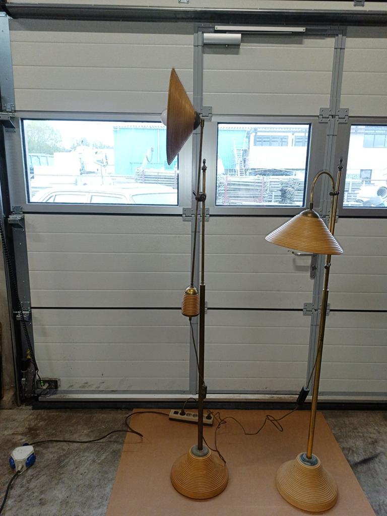 Set Potloodriet / gespleten riet / staande lamp jaren 60, Ophalen of Verzenden, 150 tot 200 cm
