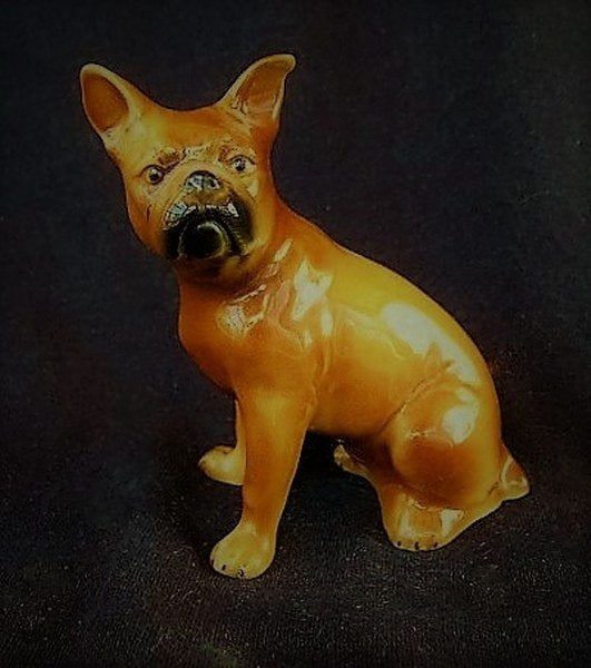 Vintage Wagner & Apel porseleinen hond – Boxer  (018-109), Ophalen, Nieuw, Dier