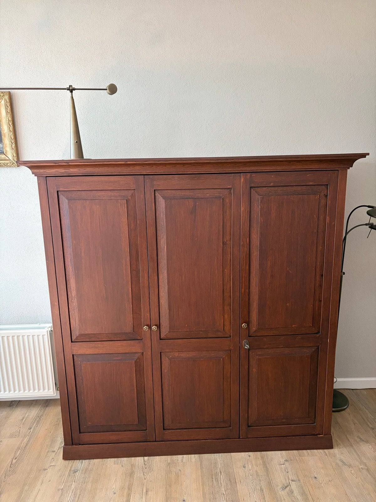Massief houten Schuitema kast - 160x170x68 cm, Ophalen, Gebruikt, 150 tot 200 cm, Overige houtsoorten