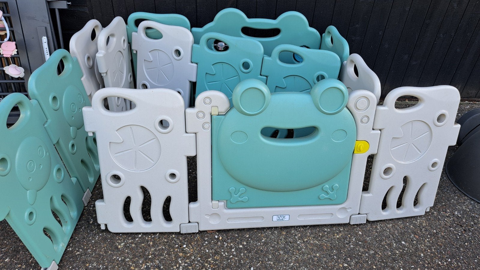 Leuke kinderbox/speelhek in kikker design, Ophalen, Gebruikt, Overige vormen