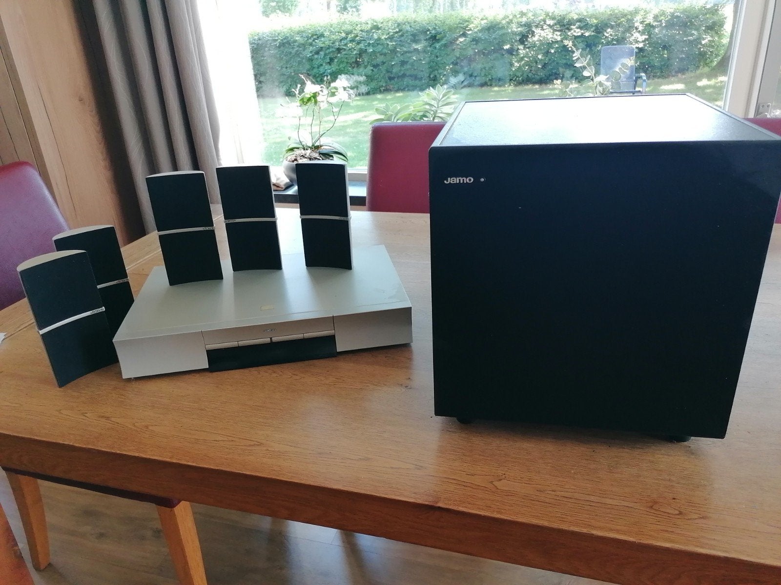 JAMO DVR 50 EU met boxen en subwoofer. Dvd, Gebruikt, 70 watt of meer, Dvd-speler, Ophalen