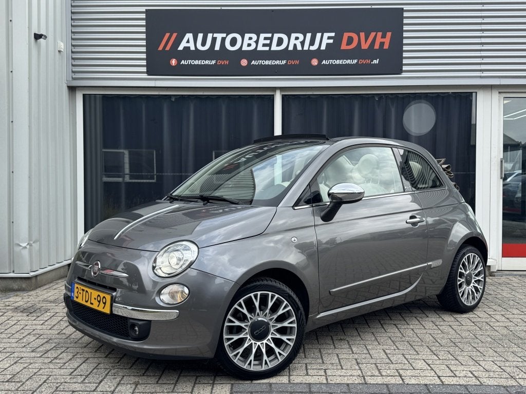 Fiat 500C 0.9 TwinAir Rock/ Cabrio/ Parkeersens/ Airco/ NAP, Auto's, Fiat, 945 kg, 86 pk, Gebruikt, Handgeschakeld