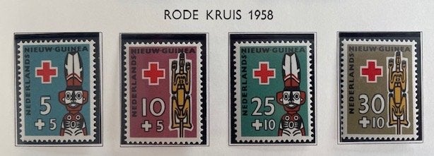 1958 Rode Kruis  4x, Ophalen of Verzenden, Postfris, Nieuw-Guinea