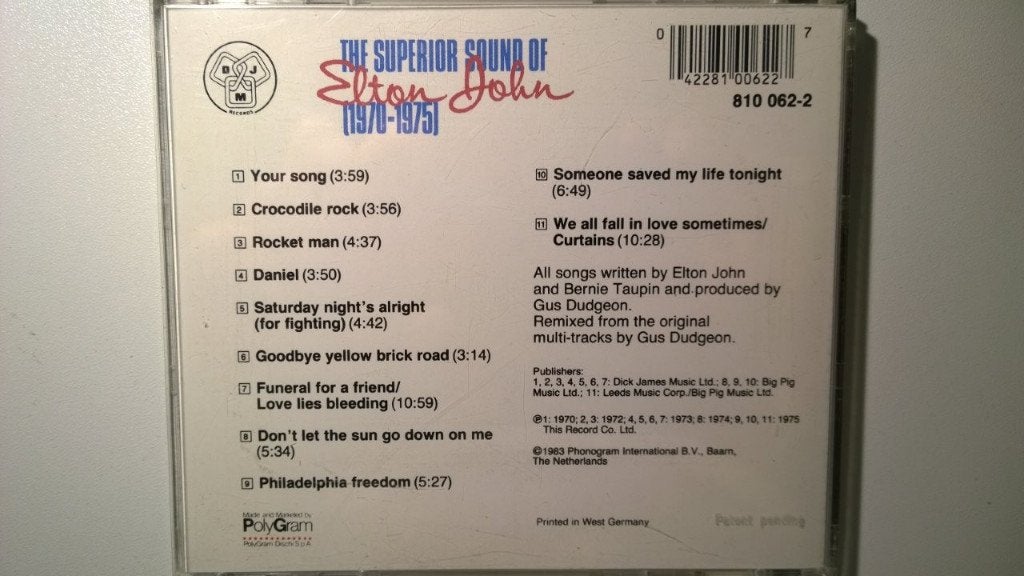 Elton John - The Superior Sound Of Elton John (1970-1975), Ophalen of Verzenden, Zo goed als nieuw, Pop, Album