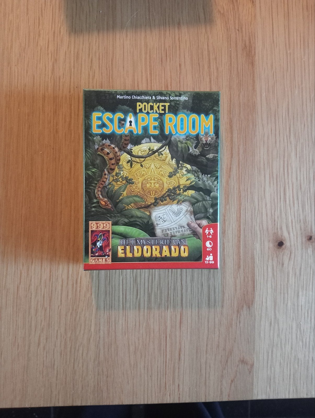 Pocket Escape Room: Het Mysterie van Eldorado 999 games, Een of twee spelers, Ophalen of Verzenden, Zo goed als nieuw, 999 Games