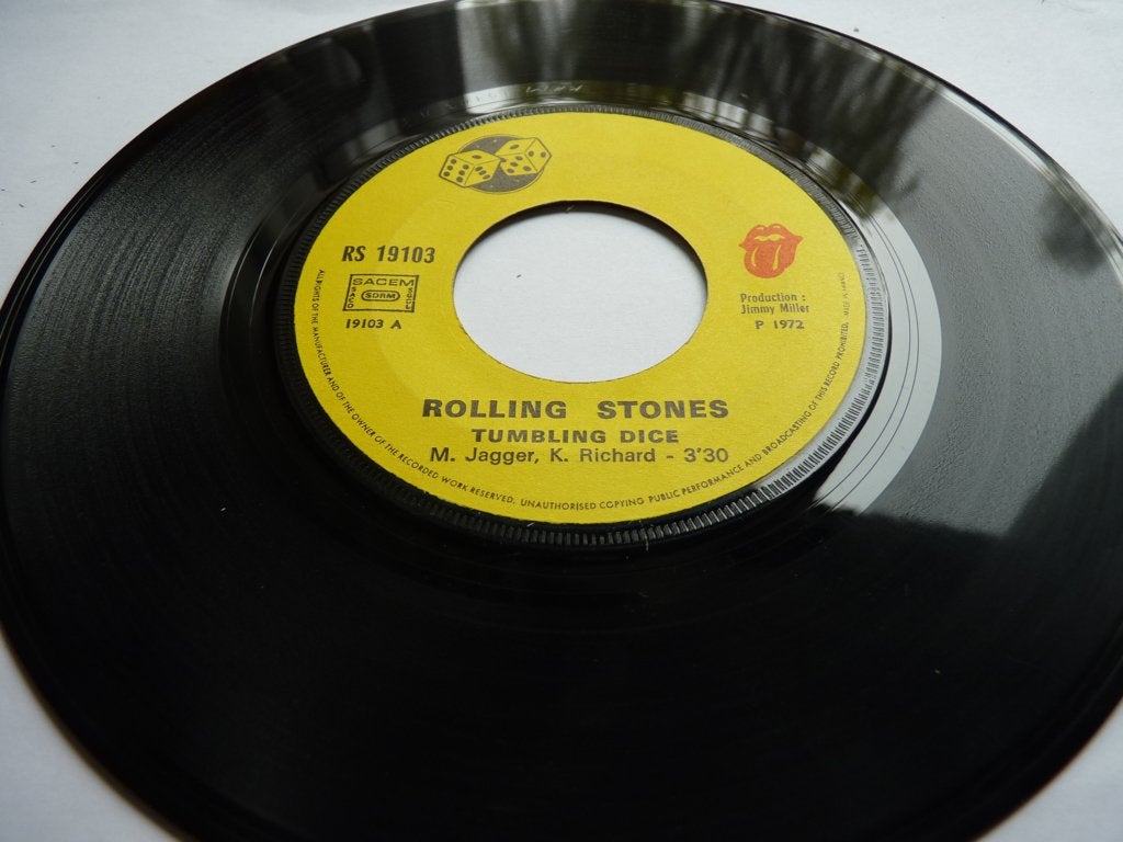 F10 rolling stones Tumbling Dice FRANCE72 €7,50, Gebruikt, 7 inch, Ophalen of Verzenden, Rock en Metal