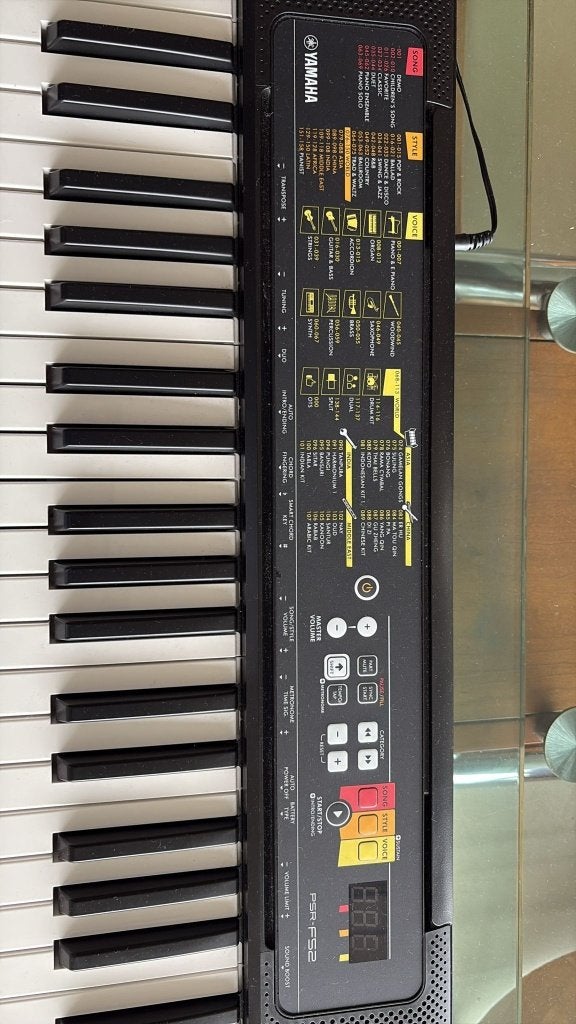 Yamaha PSR-F52 Keyboard – Zo goed als nieuw, Muziek en Instrumenten, Keyboards, Ophalen, Zo goed als nieuw, 61 toetsen, Yamaha