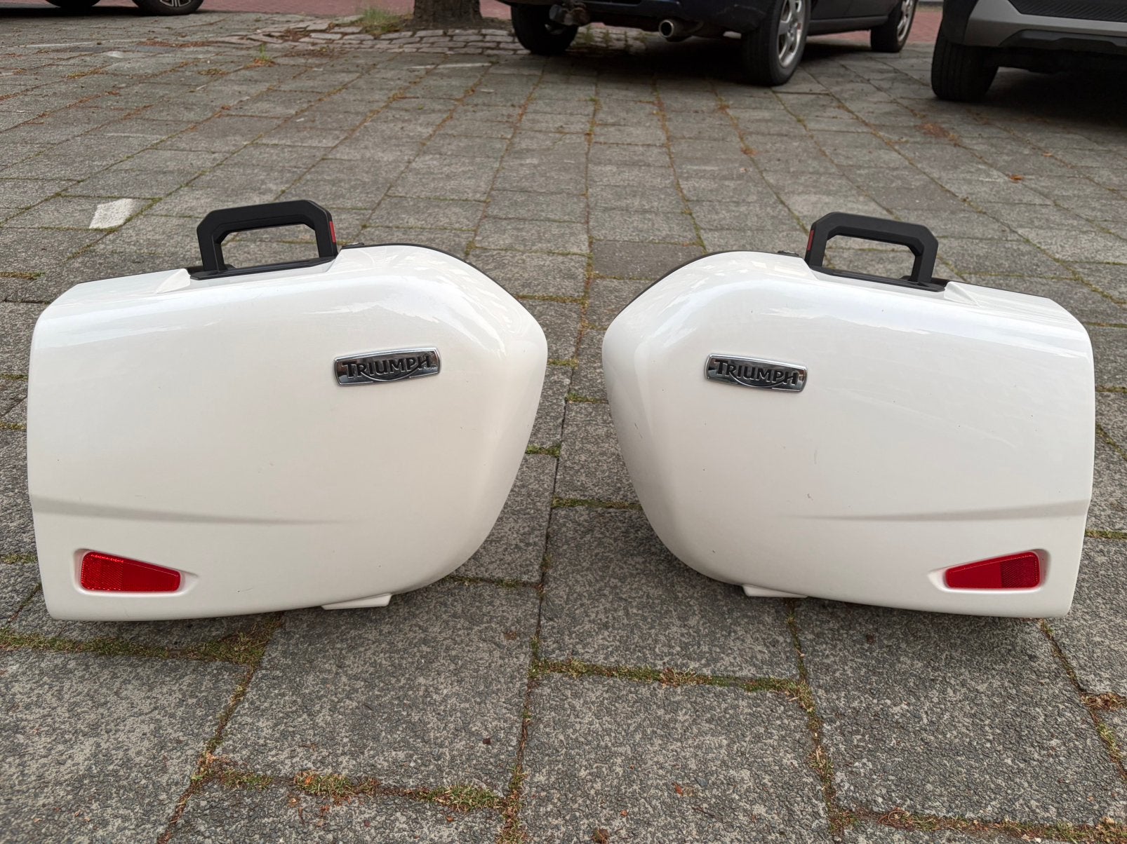 Originele kofferset triumph, Ophalen, Zo goed als nieuw