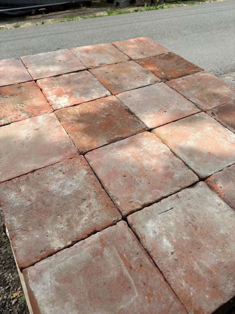 Lot Antieke terracotta tegels. Voor info BELLEN 0474220705, Ophalen