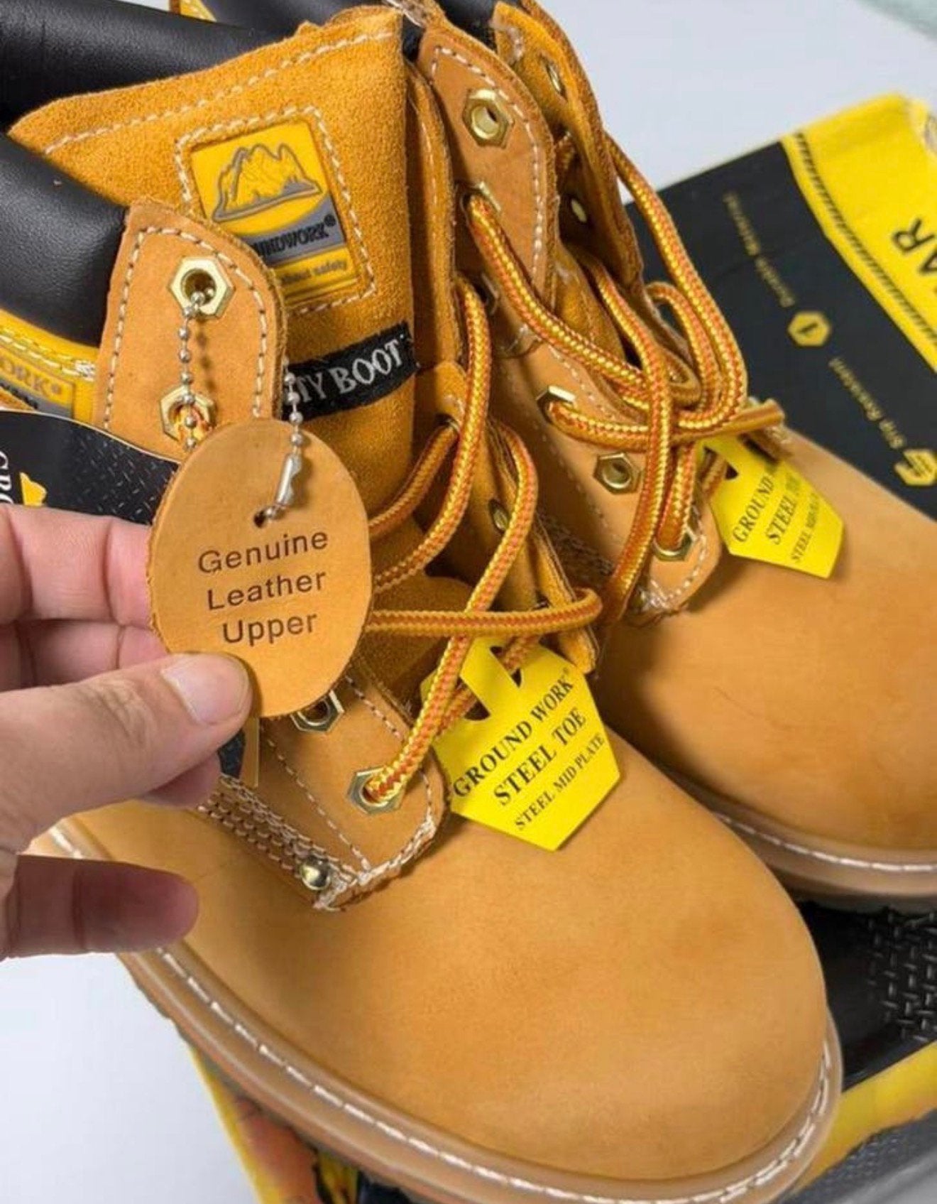Groundwork SK21 honey veiligheidsschoenen stalen neus 39 NEW, Nieuw, Ophalen of Verzenden, H, H