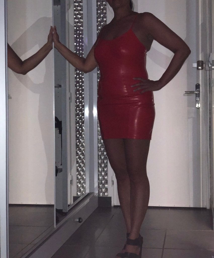 Kinky latex jurkje maat medium, Maat 38/40 (M), Ophalen of Verzenden, Zo goed als nieuw, Insistline
