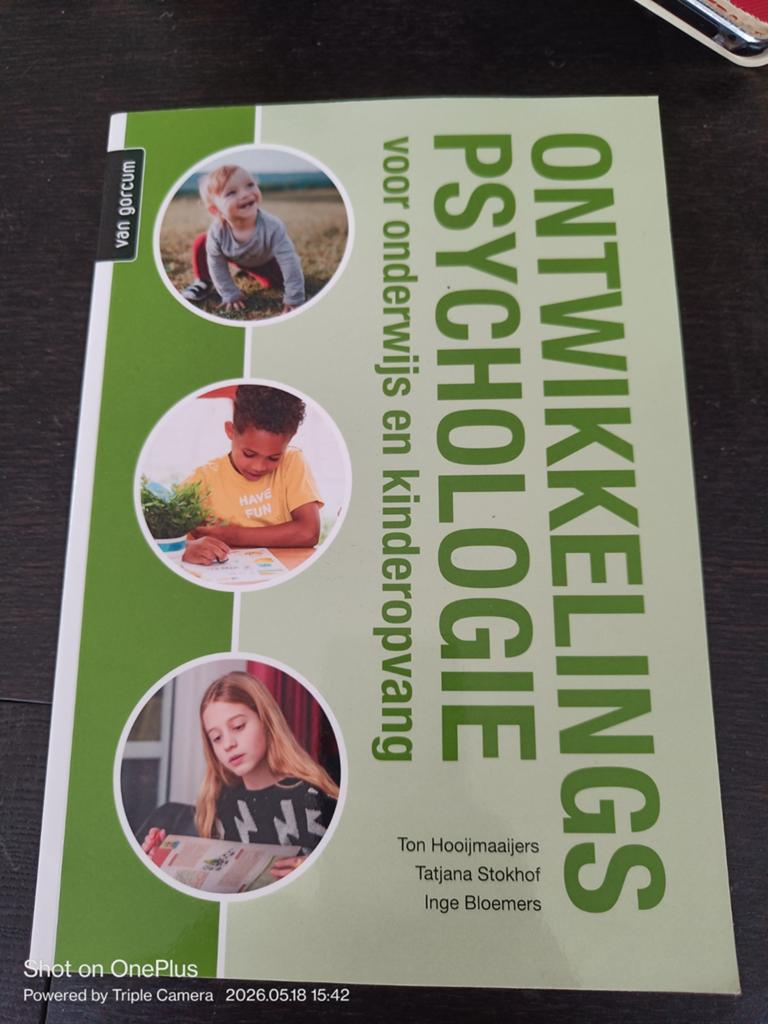Ontwikkelingspsychologie voor onderwijs en kinderopvang, Boeken, Studieboeken en Cursussen, Ton Hooijmaaijers, Tatjana Stokhof, Inge Bloemers