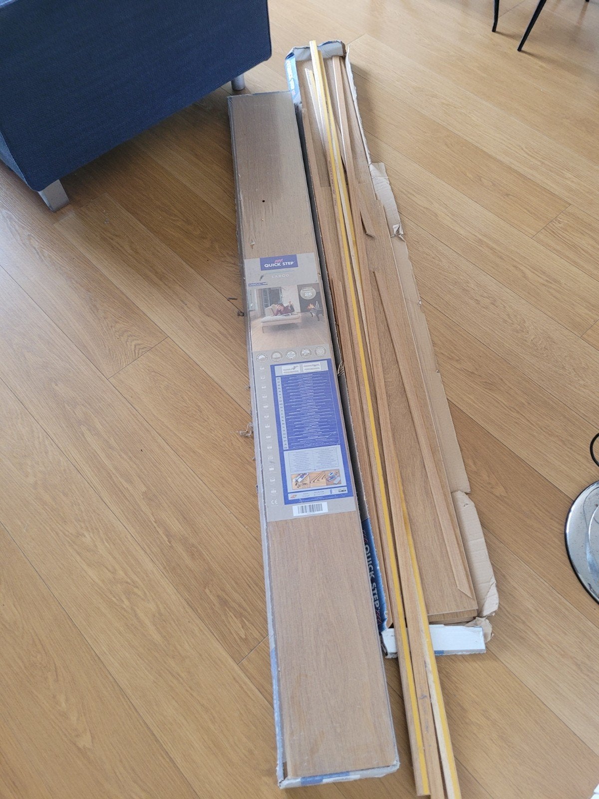 Quickstep Largo Laminaat Eiken met plakplinten, Ophalen, Nieuw, Minder dan 5 m², 10 tot 30 cm
