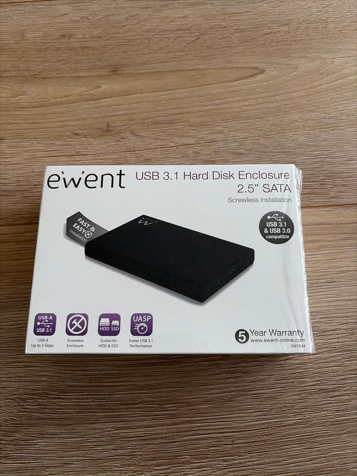 Ewent USB 3.1 Hard Disk Enclosure 2.5" SATA nieuw in doos, Computers en Software, Server, HDD, Nieuw, Ophalen of Verzenden