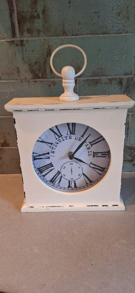 Leuk decoratief tafelklokje - Vintage stijl, Ophalen of Verzenden, Gebruikt