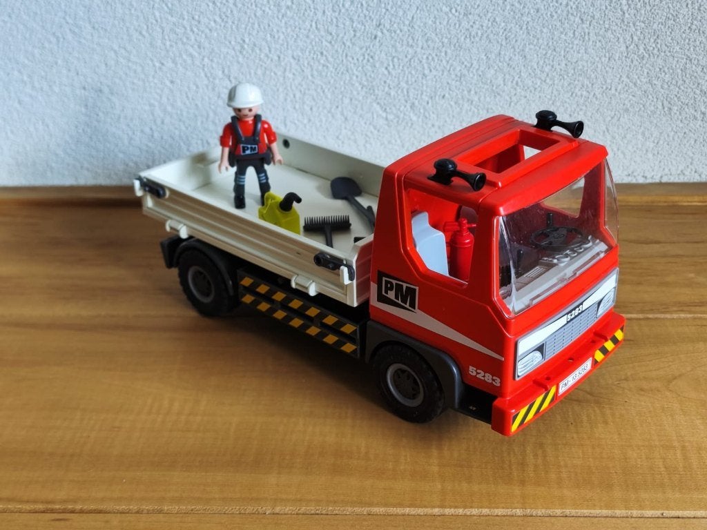 Playmobil 5283 - Vrachtwagen op bouw, Complete set, Voertuig, Ophalen of Verzenden, Zo goed als nieuw