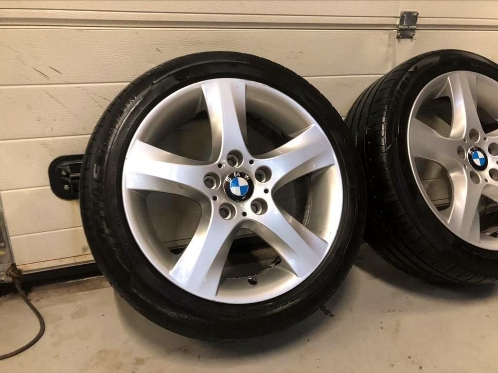 17inch Originele BMW Style 142 Breedset Velgen! Nwe Banden!, Gebruikt, -, -, Banden en Velgen