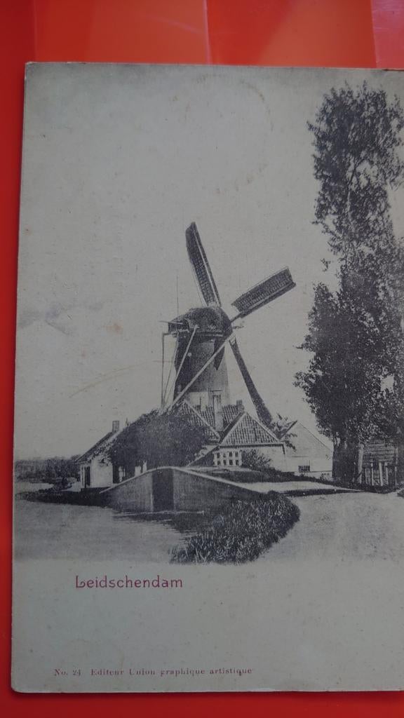 Leidschendam met molen - Ongelopen ansichtkaart, Verzamelen, Ansichtkaarten | Nederland, Ophalen of Verzenden, Ongelopen, Zuid-Holland