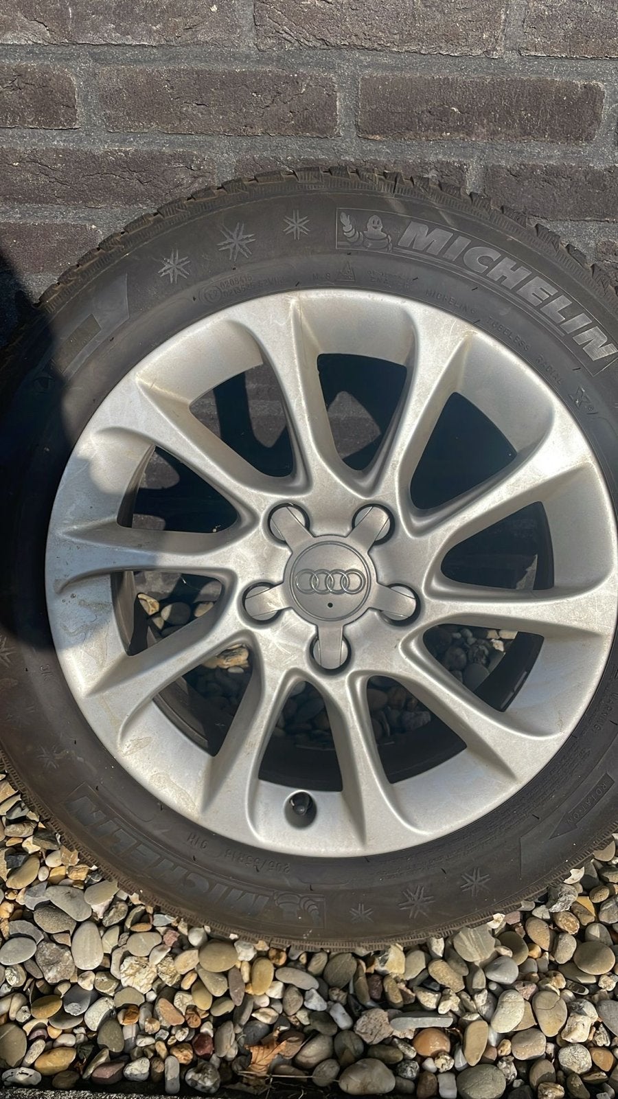 16 inch Audi A3 velgen met Michelin winterbanden, Auto-onderdelen, Banden en Velgen, Ophalen, Gebruikt, 16 inch, Banden en Velgen