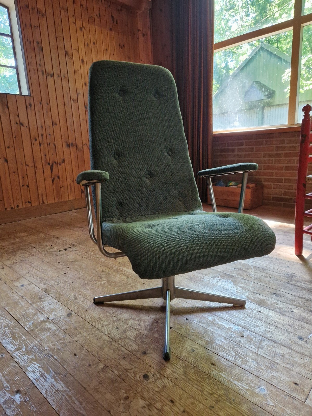 Goldsiegel draaistoel jaren 70, Ophalen, Gebruikt, 50 tot 75 cm