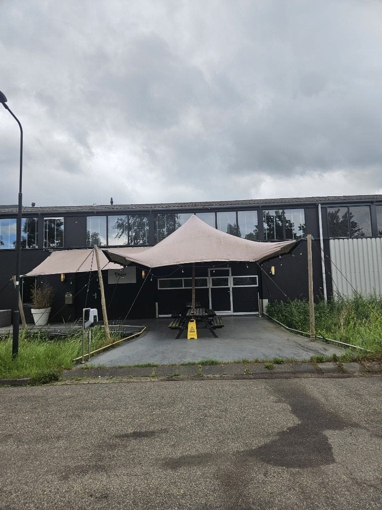 Groot professioneel tentdoek / stretchtent – 9,5 x 5 meter, Ophalen, Gebruikt, Overige typen, 6 meter of meer