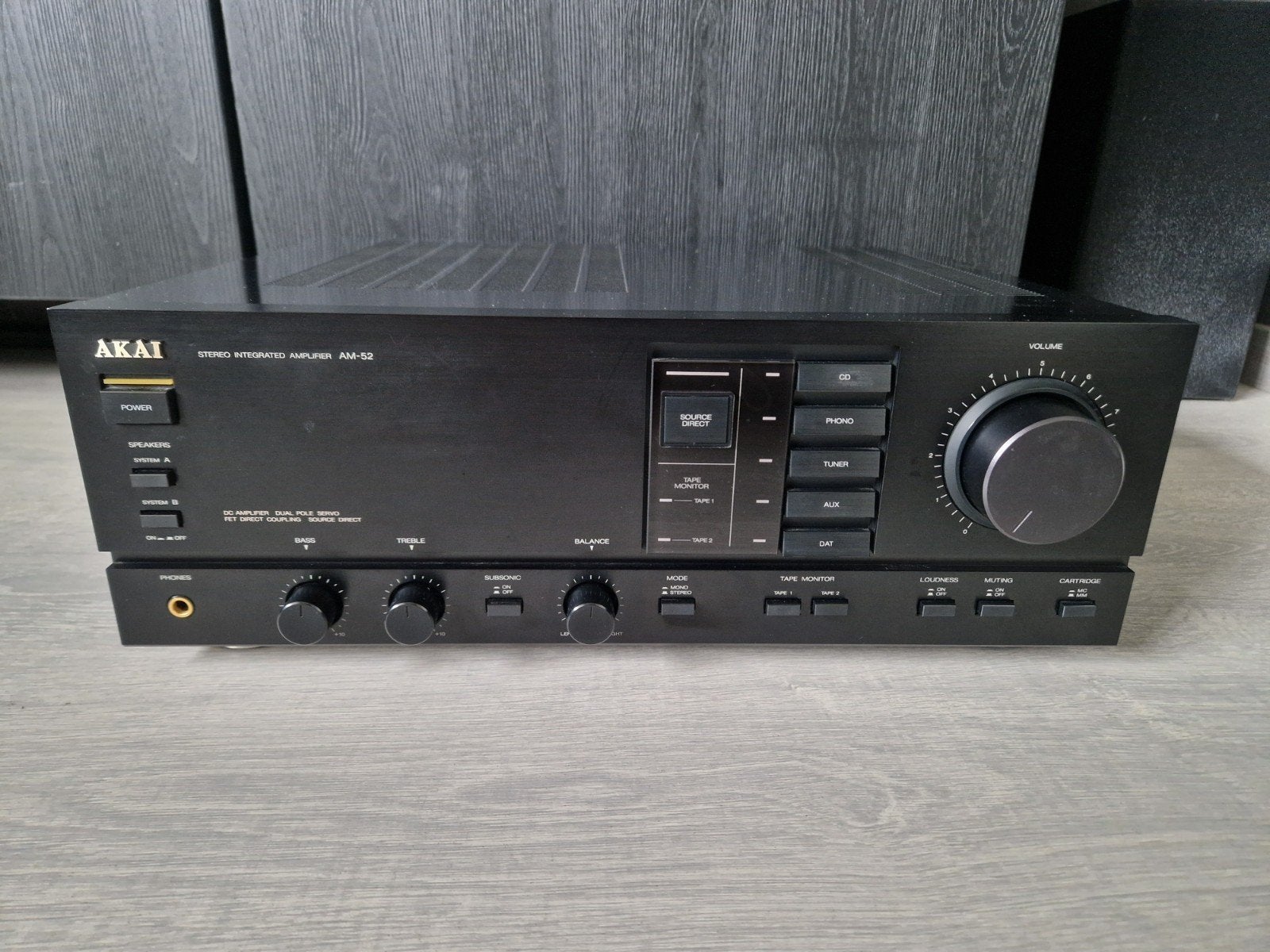 Akai AM-52 versterker/amplifier, getest en werkt, Ophalen of Verzenden, Minder dan 60 watt, Overige merken