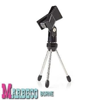 Microfoon tafelstatief, Standaard inklapbaar incl. klem, Instrumentstandaard, Nedis, Nieuw, Info@marbeco.nl