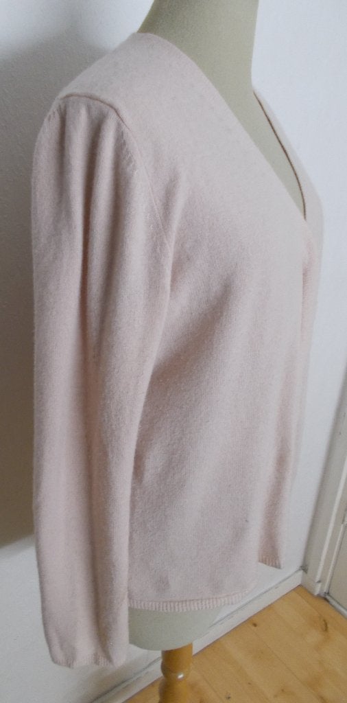 Wollen zalm kleurig vestje van Max Mara! L, Verzenden, Zo goed als nieuw, Maat 42/44 (L), Overige kleuren