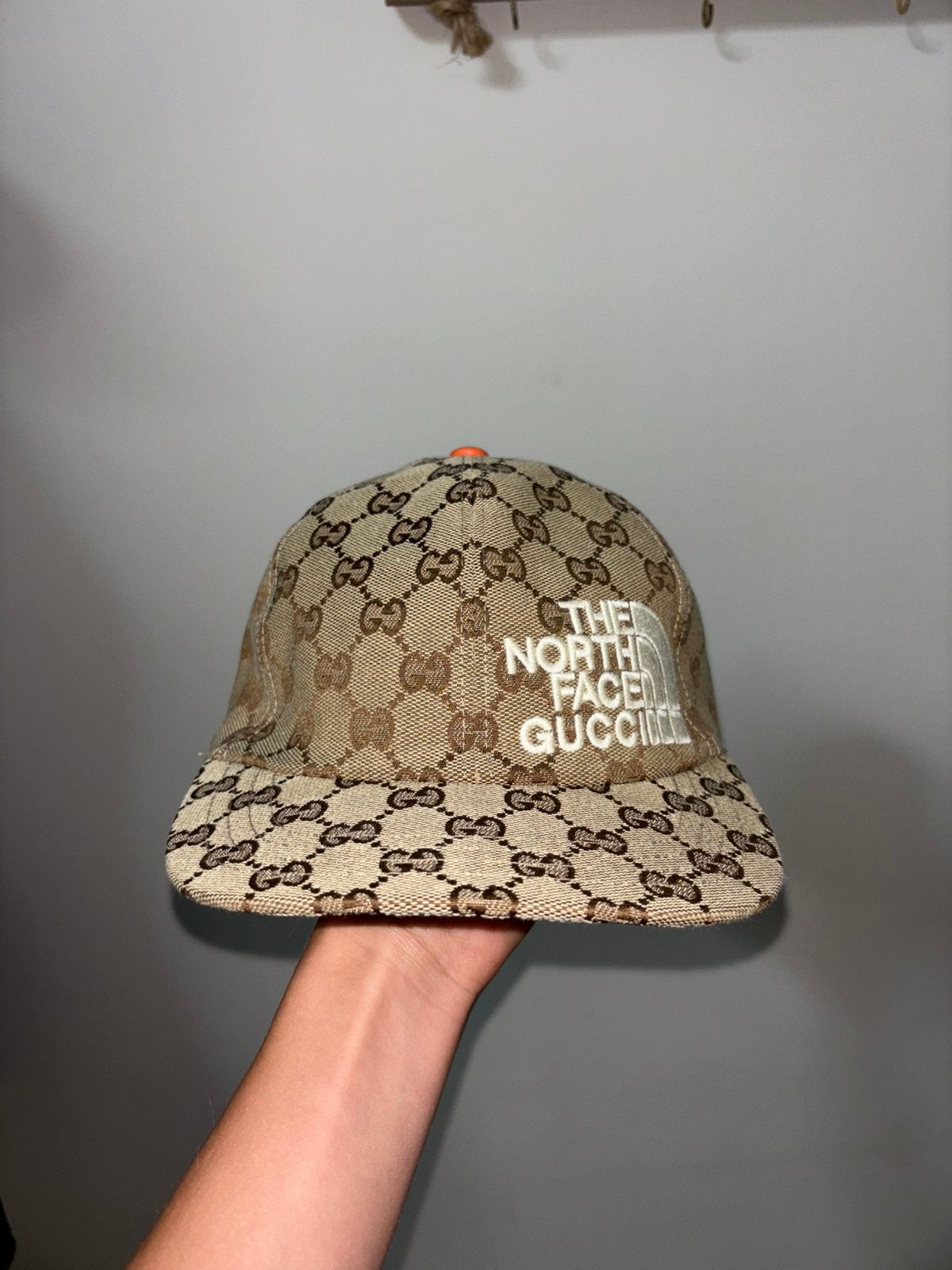 The north face Gucci pet origineel, Kleding | Heren, Hoeden en Petten, Verzenden, Zo goed als nieuw, One size fits all, Pet
