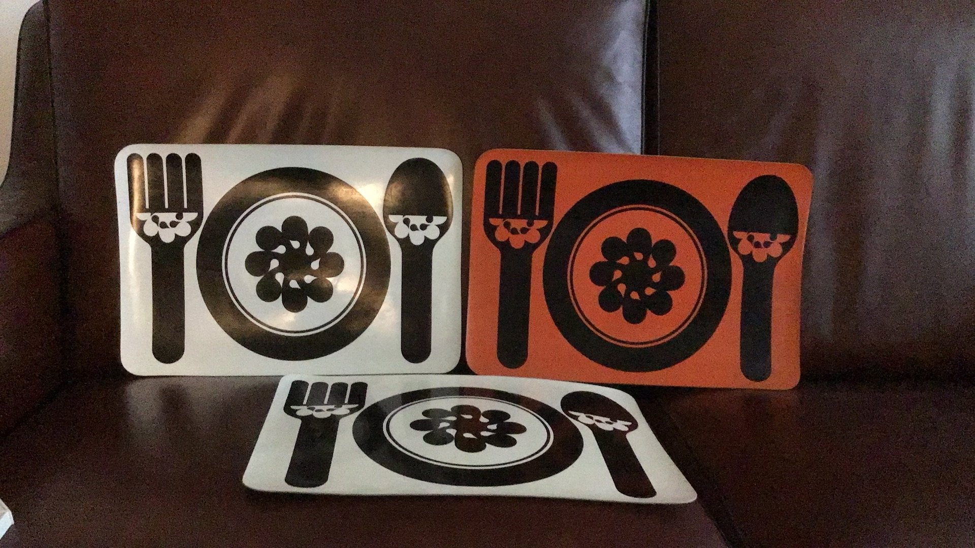 Jaren 70 placemats 3 x, Ophalen of Verzenden, Huis en Inrichting