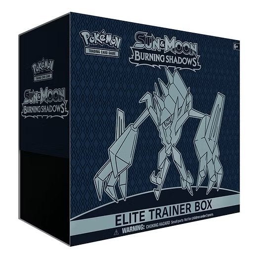 Pokémon Burning Shadows elite trainer box, Ophalen of Verzenden, Zo goed als nieuw, Foil