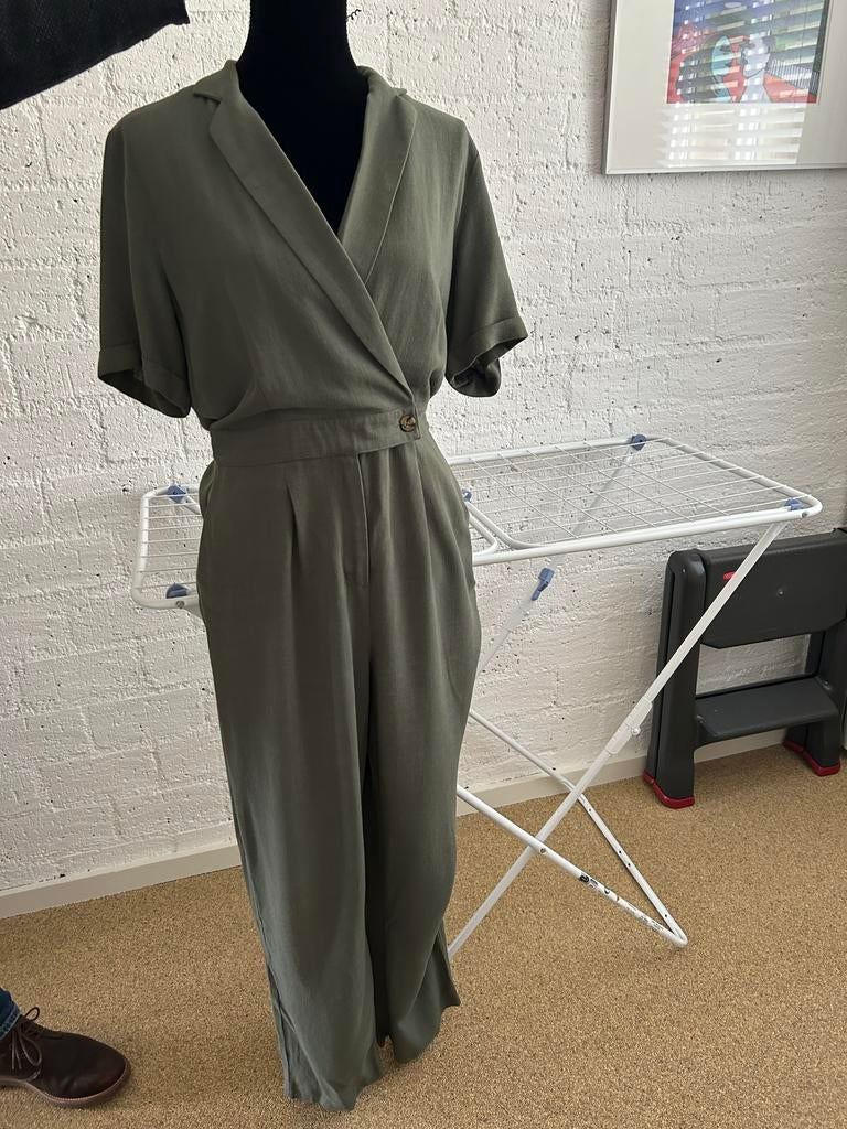 Sissyboy linnen/viscose jumpsuit, maat M, zo goed als nieuw, Ophalen of Verzenden, Zo goed als nieuw, Maat 38/40 (M), Groen