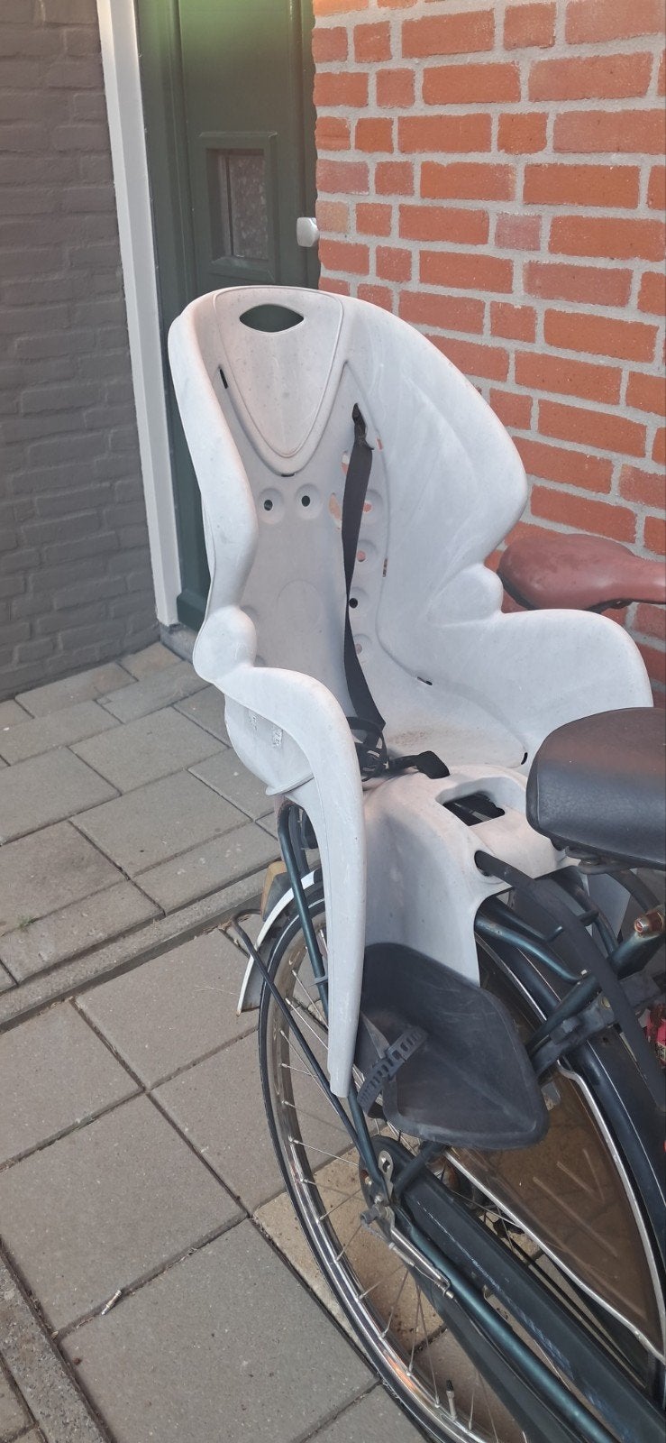 Gebruikt fietszitje voor achterop de fiets, Ophalen, Achterzitje, Onbekend, 9 t/m 18 kg