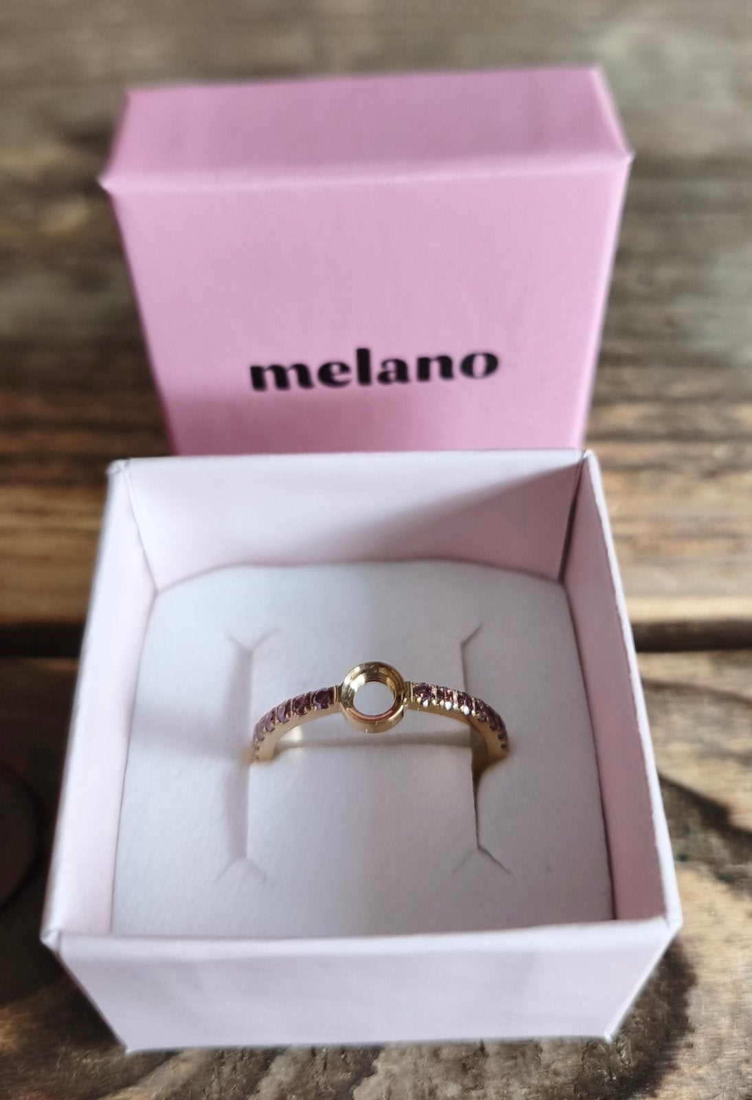 Melano vivid ring maat 62 nieuw, Met kristal, Overige materialen, 19 tot 20, Nieuw