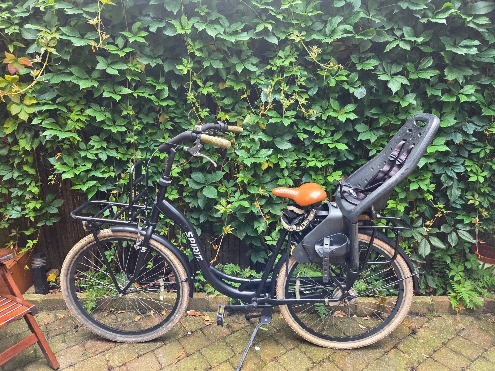 Spirit mama / transport fiets met kinderzitje en voordrager, Gebruikt, Velgrem, Versnellingen, 50 tot 53 cm
