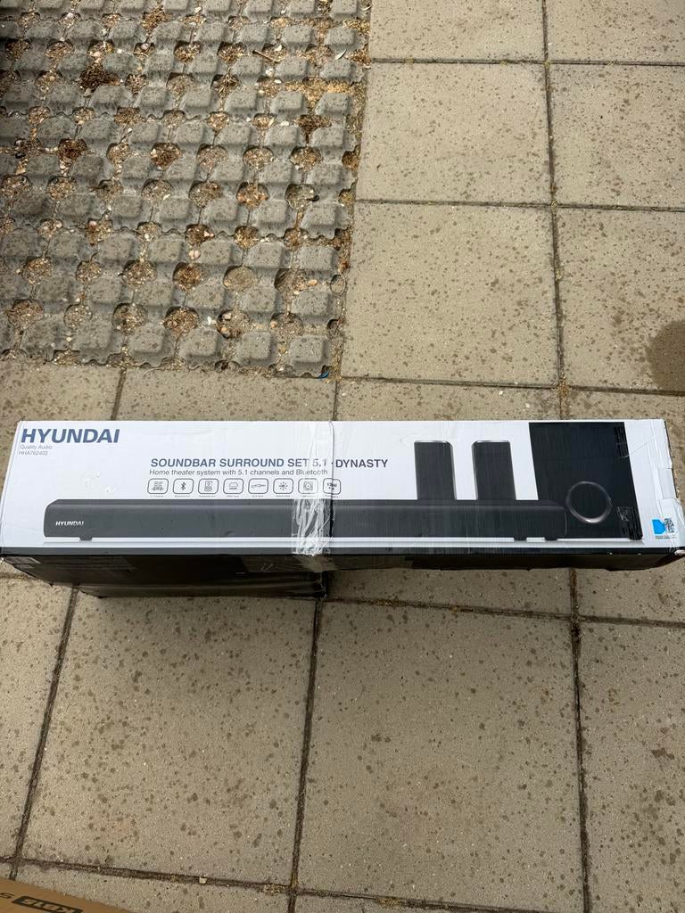 Hyundai Soundbar Surround Set 5.1 Dynasty met Bluetooth, Ophalen, Bluetooth, Nieuw