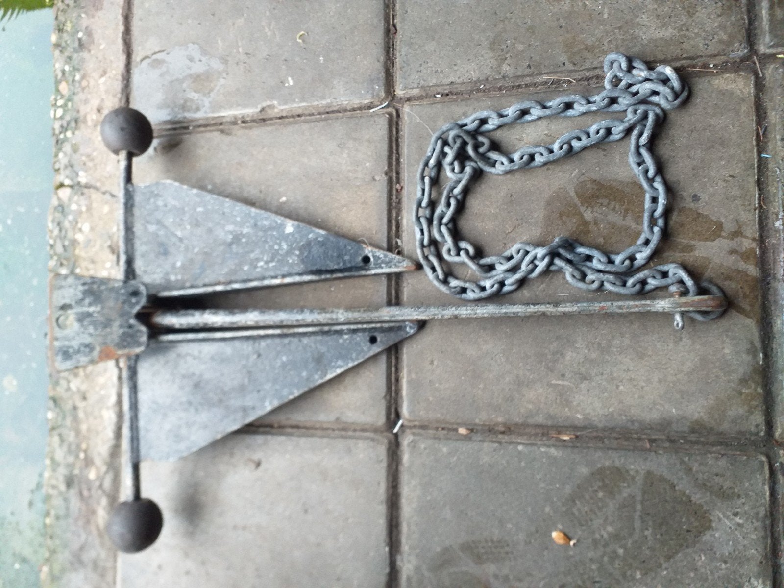 Anker met ketting, Ophalen of Verzenden