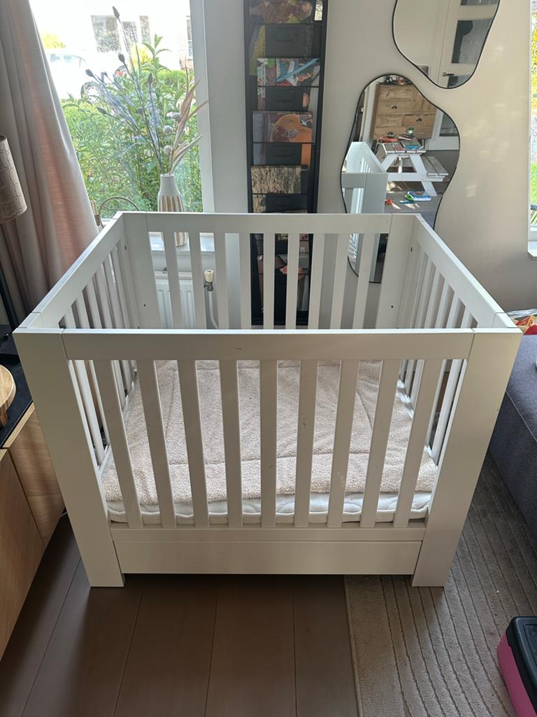 Kidsmill box met lade + matras + muziekmobiel, Ophalen of Verzenden, Gebruikt, Lade