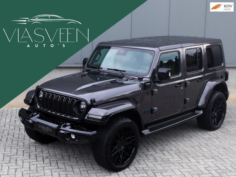 Jeep WRANGLER UNLIMITED 4xe 380 Sahara Navigatie/Led/Stoel e, Automaat, Euro 6, 4 cilinders, 2248 kg