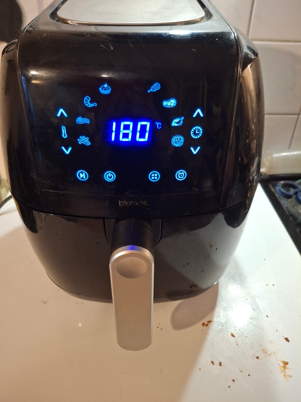 Airfryer XXL zwart, merk Blokker, zeer goed werkend, Witgoed en Apparatuur, Ophalen of Verzenden, Gebruikt, Airfryer XXL, 1500 gram of meer