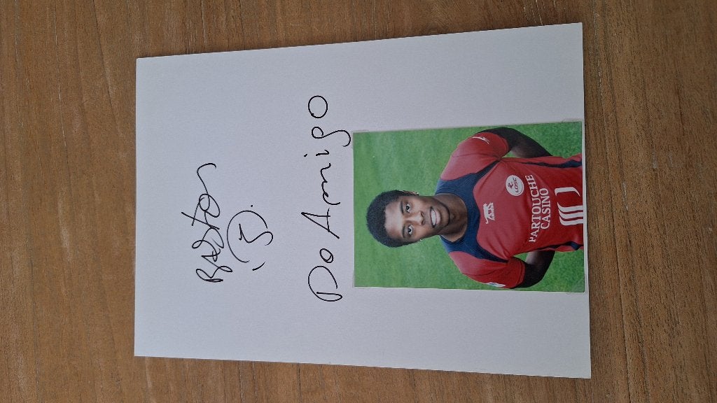 Foto papier 20x30cm met handtekening; Bastos Lille Feyenoord, Ophalen of Verzenden, Nieuw, Feyenoord, Overige typen