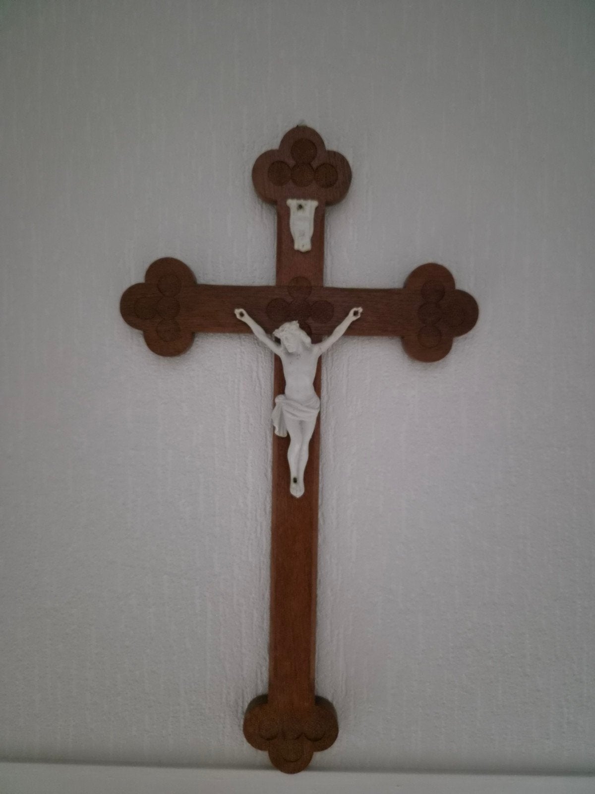 Houten kruisbeeld met corpus van Jezus, Antiek en Kunst, Ophalen of Verzenden