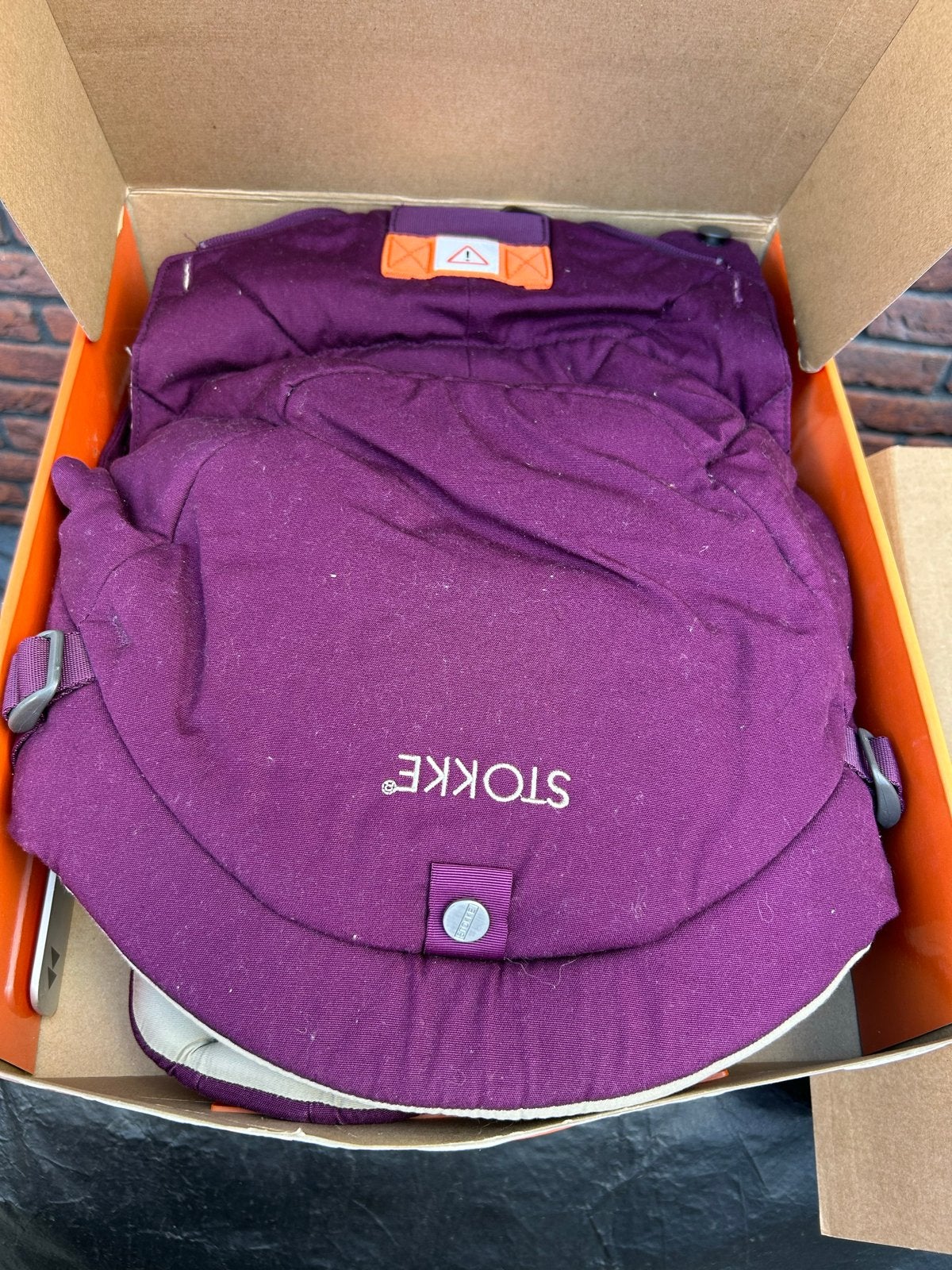 Stokke MyCarrier 3-in-1 Draagzak Paars, Overige merken, Gebruikt, Ophalen of Verzenden, Buik, Rug of Zij