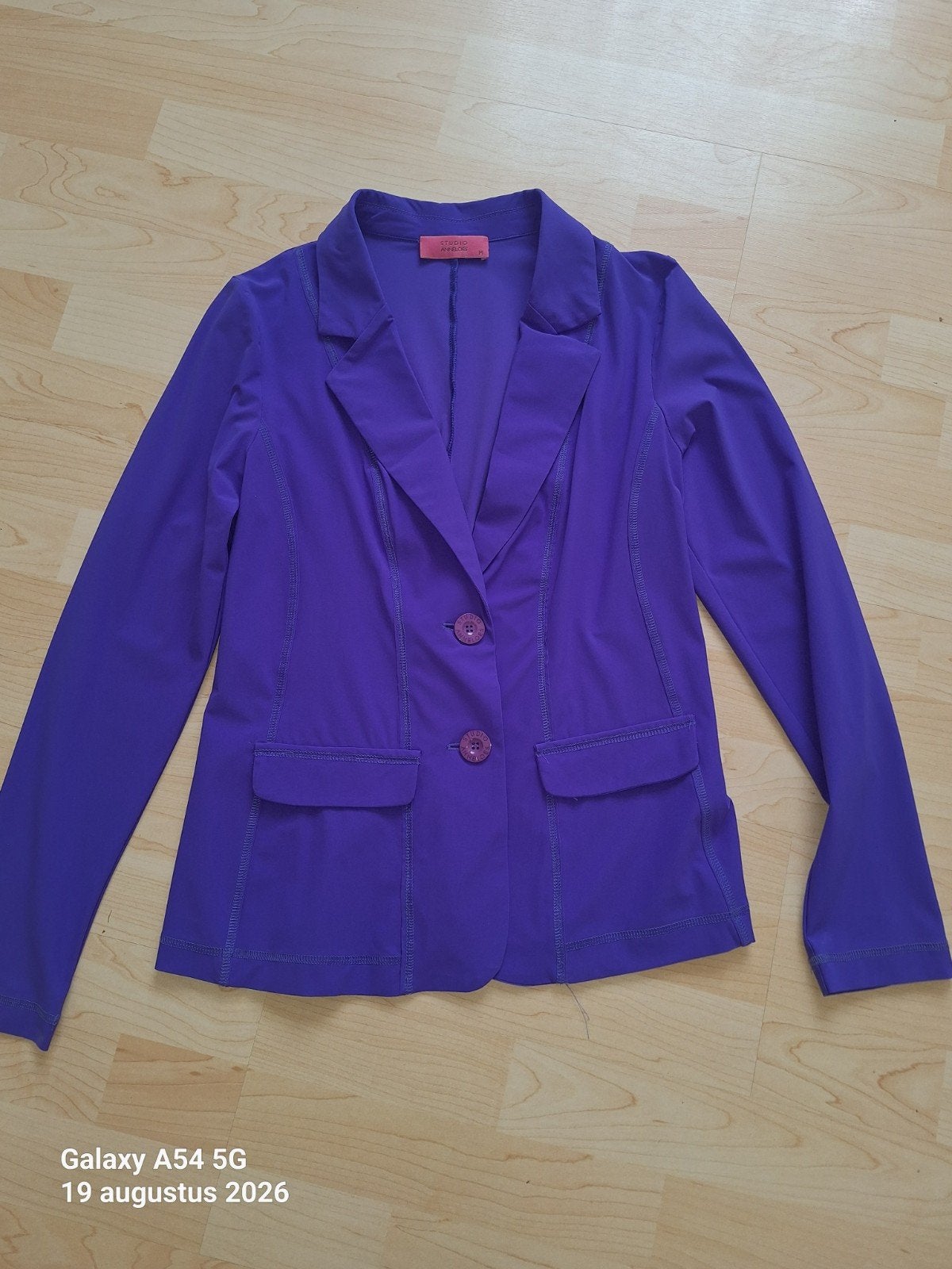 Mooie paarse blazer mt M van Studio Anneloes, Maat 38/40 (M), Studio Anneloes, Paars, Ophalen of Verzenden