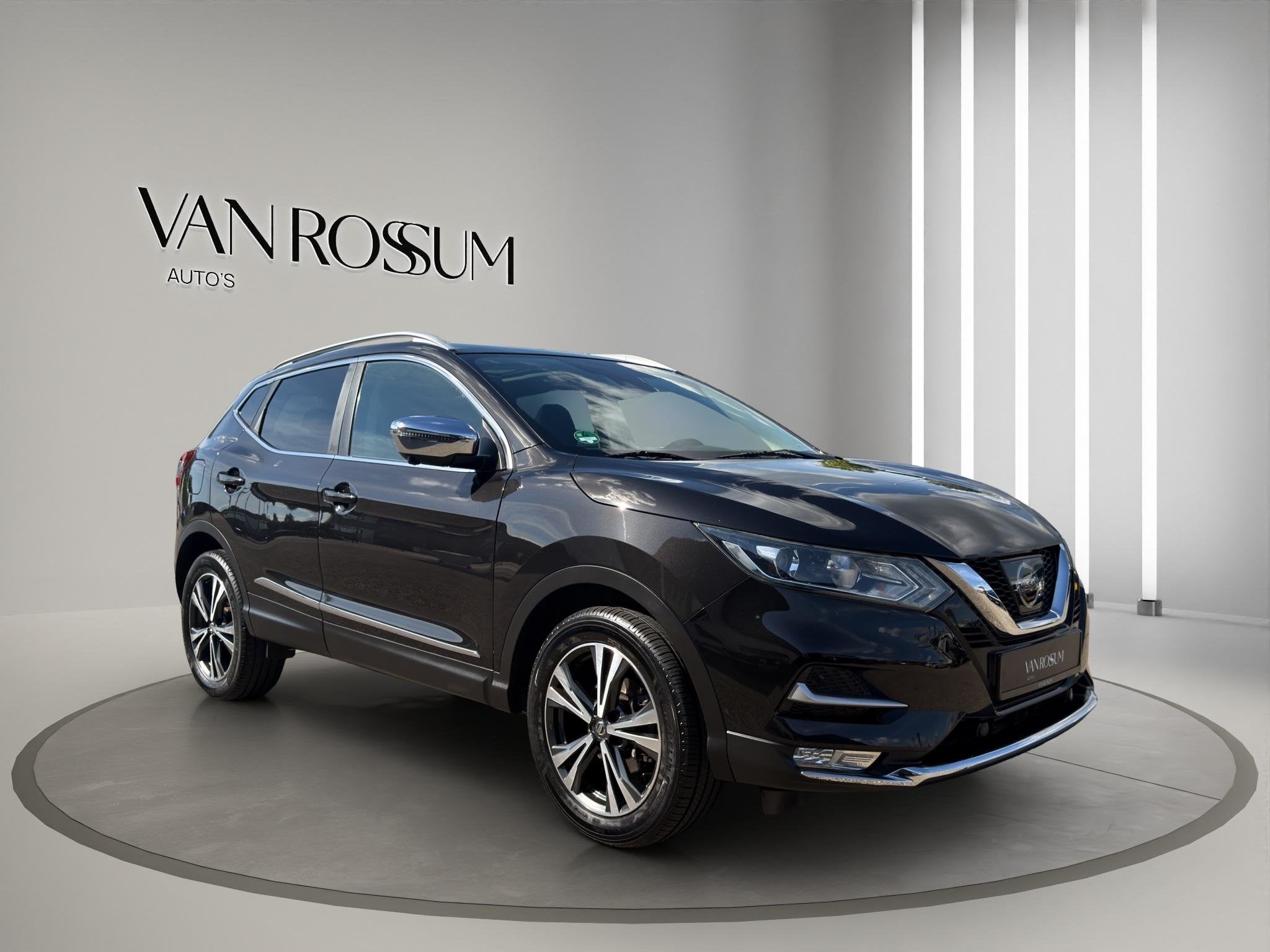 Nissan Qashqai 1.2 N-Connecta Automaat 360 Pano Lane, Auto's, Stof, Gebruikt, 4 cilinders, 116 pk