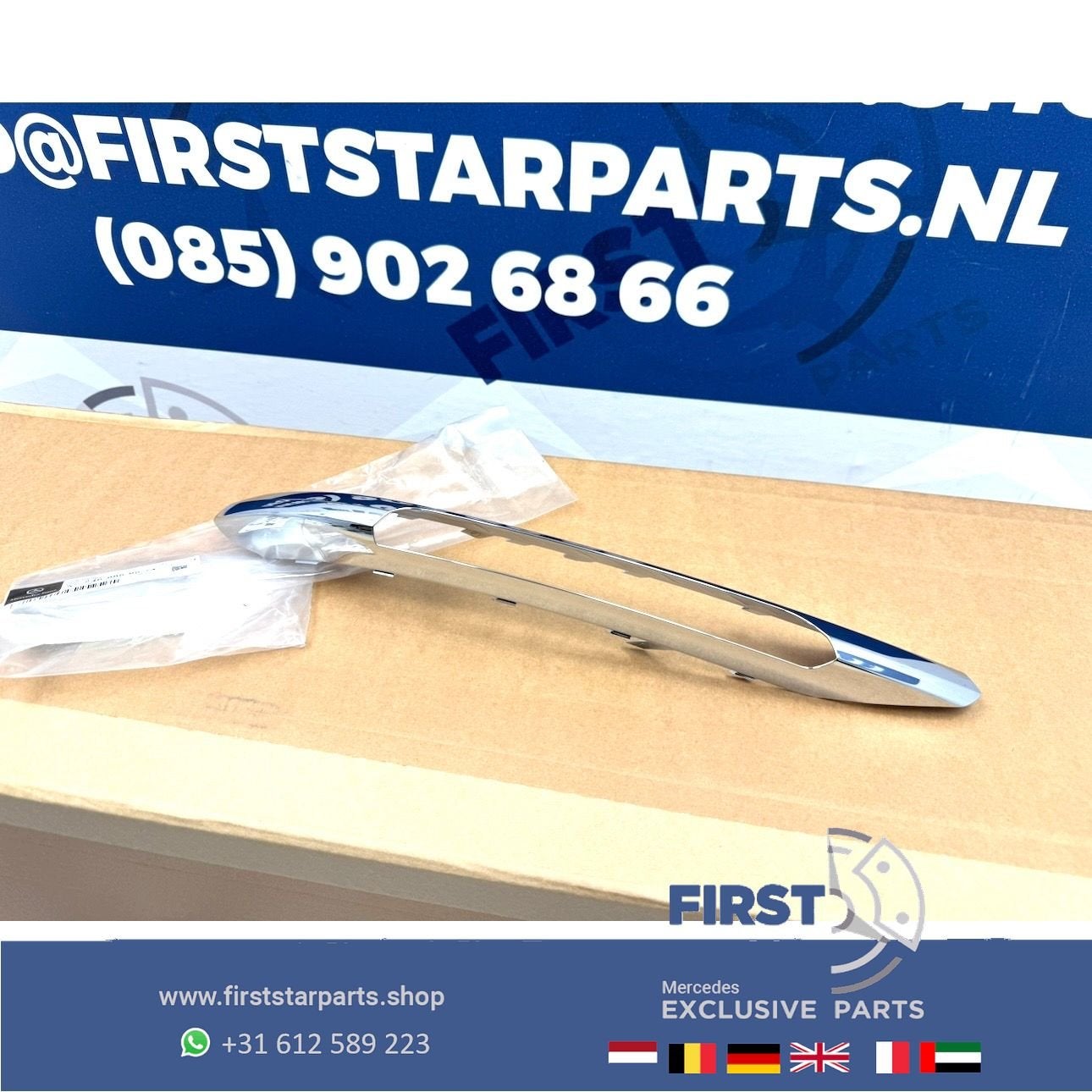 W246 mistlamp CHROOM ROOSTERS AMG dagrijverlichting voor Mer, Gebruikt, -, Ophalen of Verzenden, -