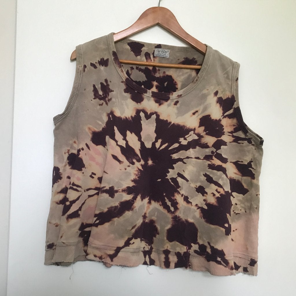 Completo by Arthurio Lino batik top maat L katoen/ sweatstof, Kleding | Dames, Verzenden, Zo goed als nieuw, Zonder mouw