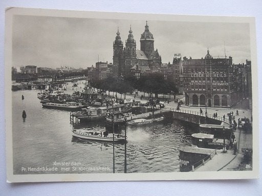 P348 Amsterdam - Prins Hendrikkade, Verzenden, 1920 tot 1940, Ongelopen, Noord-Holland